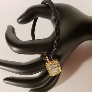 Stella Valle Swarovski Crystal Dogtag Bracelet